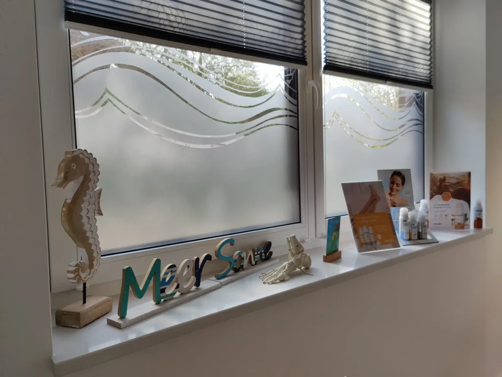 Meerblick-Dekoration in der Podologischen Praxis Schlagsdorf