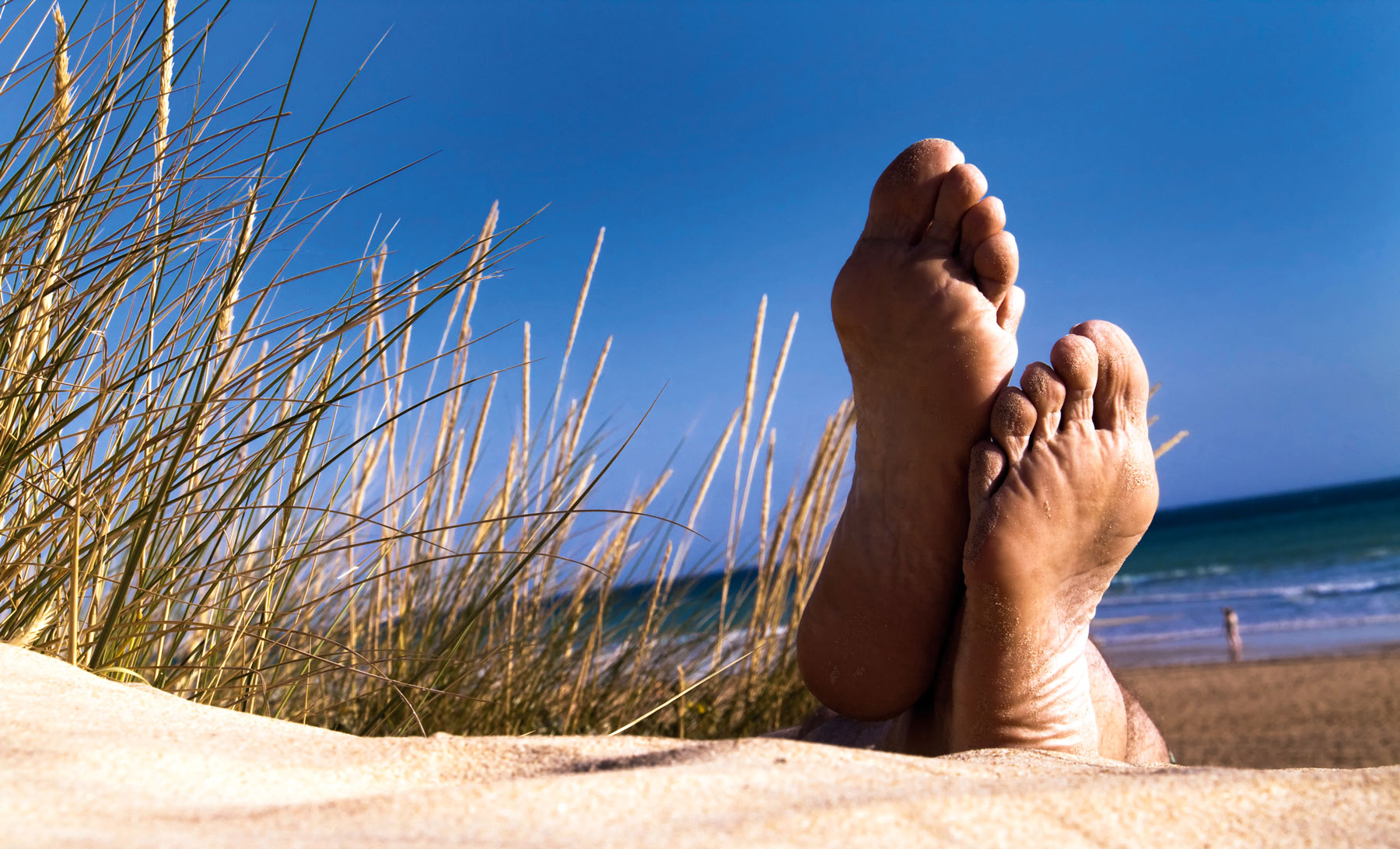Füße im Sand