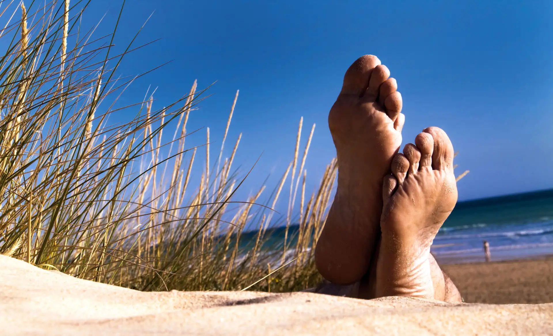 Füße im Sand